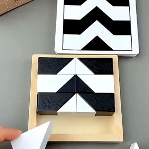 Mamibayi Mainan Edukasi Puzzle Kayu Anak Hiding Blocks Wooden Toys Montessori