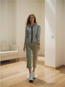 บริสุทธิ์ ผ้าฝ้าย ผ้าขนแกะ เรียงราย มีฮู้ด สั้น ลำลอง เสื้อสเว็ตเชิ้ต เสื้อแจ็คเก็ต สําหรับผู้หญิงนําเข้าส่งออกต้นฉบับไปยังยุโรปและอเมริกา