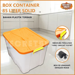 BOX CONTAINER 85 LITER + RODA - Kontainer Box / Container Box