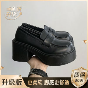 French Vintage British Style Thick Heel Small Leather Shoes Womens 2025 New Autumn Versatile Loafers Fashion Single Shoes