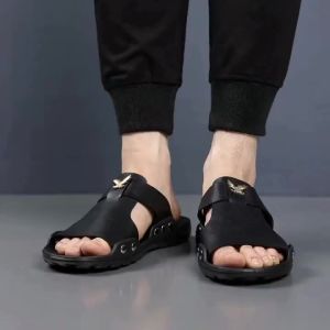 YRZL Dép Nam Mùa Hè Nhẹ Thoáng Khí Giày Sandal Trong Nhà Trượt Dùng Đi Biển Giày Người Lớn Đế Ngoài EVA