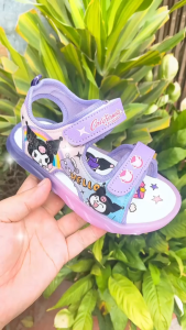 Dép Kuromi bé gái có đèn xăng đan quai hậu cho bé SDG-K38