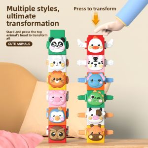 Borledor | Rainbow Animal Stacking Toys 12 Months