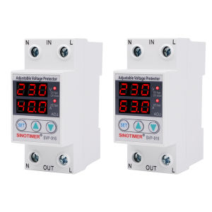 SVP-916 Current Protector with Overvoltage Protection Voltage Surge Protector Relay Din Rail Automatic Recovery Circuit Breaker with Limit Current
