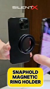 SilentX Snaphold Wall Sticker: Holder Telepon Magnetik untuk Dinding