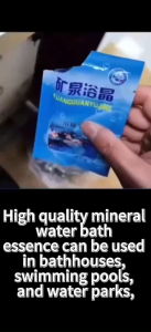 ZGO Chlorine for swimming pool and water bath 50g/bag 45-60 days blue powder Water becomes clear and blue Reduces algae and moss Safe for users and aquatic animals Food grade