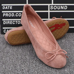 Spring Summer 2024 round Toe Ballet Flat Womens Shoes Casual Versatile Slip-On Flats Large Size Boat Shoes Korean Style