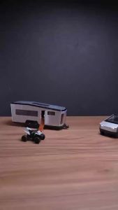 MAKEDA | 1:32 Scale Pickup RV Miniature Model Car Toys Alloy Diecast Off-road Cars Door Opened Sound Light Pull Back Edutainment Vehicles