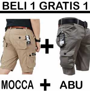 PROMO BELI 1 GRATIS 1 Celana Pendek Cargo / Celana Pendek Chargo / Celana Pendek Pria / Celana Pendek Cinos / Celana Cargo Pendek / Celana Gunung / Celana Santai / Celana Murah
