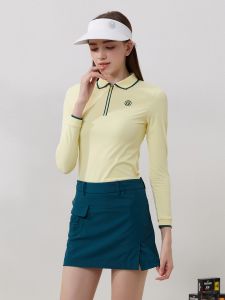 Spring Autumn Long Sleeve Fitted Golf Suit
