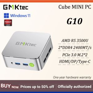 GMKtec G10 MINI PC AMD Ryzen 5 3500U Radeon™ Vega 8 Graphics 2×DDR4 SO-DIMM 2×M.2 2280 PCIe3.0x4 HDMI/DP/Type-C