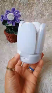 100% Original Lucky Mini LED E27 Folding Fan Bulb 28W LED Light Bulb AC 110V 220V Foldable