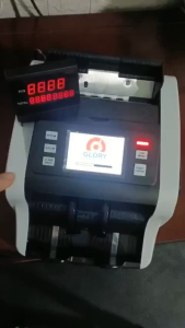 (MẪU MỚI) Máy đếm tiền 8 loại tiền GLORY đa chức năngphát hiện tiền giả tiền lẫn loạitổng số tiền theo từng mệnh giá khi đếm lộn xộn tiền