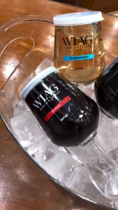 WIAGWine In A Glass Cabernet Sauvignon Moscato Shiraz and Chardonnay 4 packs Australia 187ml