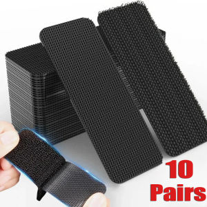 10คู่สติกเกอร์ยึดพรมสากลแผ่นเท้าที่แข็งแกร่งติด Keset Mobil กาวสองชั้นหน้าแก้ไขแพทช์เทปกันลื่นอุปกรณ์ตกแต่งรถยนต์