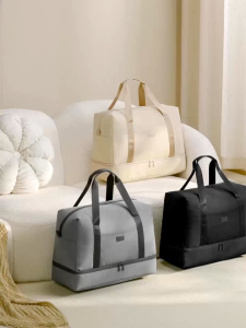 【Local Ready Stock】RPET Travel Hand Carry Bag  Foldable wet and dry separation bag  Hand-carry bag Large capacity