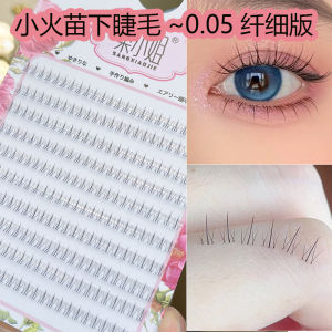 Natural Looking Sunflower Segmented Single Cluster False Eyelashes Transparent Stem Easy to Use Dense Effect Artificial Fibre