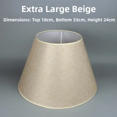 OME | Burlap Linen Red White Black Coffee Blue Green Lampshade