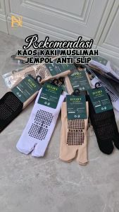 Kaos Kaki Muslimah Jempol TUYAYA Anti Licin / Anti Slip Panjang Sebetis