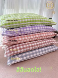 หมอนพิงศีรษะผ้าฝ้ายแท้สองชั้นแบบถอดได้สำหรับผู้ชายและผู้หญิงที่ปรับปรุงคุณภาพการนอนได้