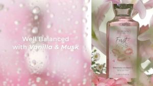 SLAVINA Body Lotion First Kiss by Nagita Slavina – Handbody Whitening & Body Serum Pemutih Badan Tone Up Moisturizer Wangi Parfum Mewah Amber Vanilla Musk Niacinamide Glutathione Melembapkan Kulit Cerah Lembut