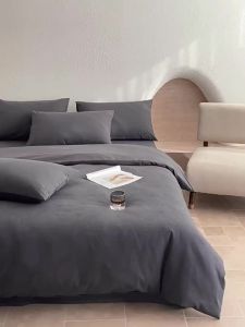 WUYINLIANGPIN | Bộ Chăn Ga Gối Bông Cotton Nhật Bản Đơn Giản Retro