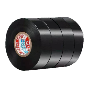 เทปหุ้มสายไฟฟ้า PVC ทนทานต่อการเปียกน้ำ อุปกรณ์งานวิศวกรรมไฟฟ้า แผ่นบล็อก ทนทานต่อไฟฟ้า ฉีดพ่นได้ เคลือบสีดำ ความหนาแน่นต่ำ