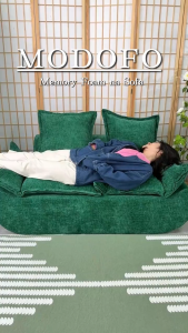 MODOFO Sailboat Sofa Family Size Sofa High-Density Foam Easy-Clean Fabric Compressed Packaging