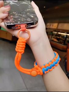 Handwoven Adjustable Mobile Phone Universal Lanyard Wrist Strap Outdoor Sports Convenient Safety Anti-Drop Rope