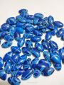 Mote corak pola warna biru 50 pics - bahan gelang - bahan kalung - bahan kerajinan. 