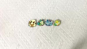 Bandai | Cartoon Fox Enamel Pins Cute Anime Fox Evolution Metal Brooch Lapel Pins Aesthetic Jewelry Birthday Holiday Gifts