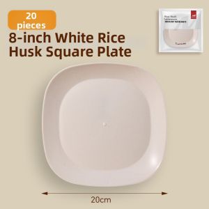 TAFUMAN | Disposable Rice Hull Dinner Plate 7 Inch