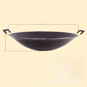 Genuine Goods Traditional Pot with Two Handles Old-Fashioned Pointed Bottom Cooking Pot Double-Ear round Bottom Cast Iron Cooking Pot Pig Iron Bottom Pot Enamel