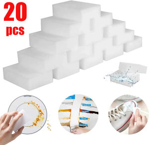 ยางลบนาโนยางลบฟองน้ำมายากลฟองน้ำเมลามีน20/10ชิ้นฟองน้ำทำความสะอาดอุปกรณ์ทำความสะอาดสำหรับห้องครัวห้องน้ำ10*6*2ซม.