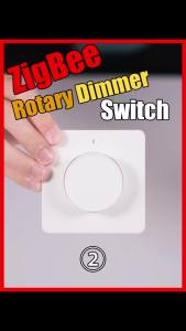 MOES | MOES Tuya ZigBee Smart Rotary/Touch Light Dimmer Switch Brightness Memory Smart Life APP Remote Control Works With Alexa Google