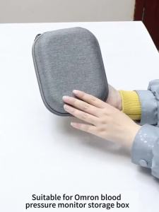 1 Hộp Đựng Cứng Bằng EVA Di Động Dành Cho Máy Đo Huyết Áp Bắp Tay - Chất Liệu PA+PE Bền Bỉ Dành Cho Thiết Bị Y Tế