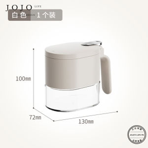 Modern Simple North European Style Sealed Spice Jar Kitchen Storage Box Non-Electric Solid Seasoning Glass Bottle with Spoon