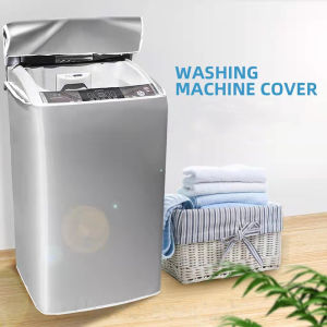 Wave Wheel Washing Machine Cover Waterproof Sunscreen Cover Dustproof Protector Top Load Washer Dryer Cover For Home Laundry