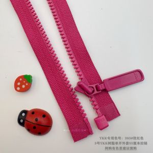 No.3 Nhựa Mở Đơn Khóa Kéo 55cm Màu Vàng Đỏ Tươi Dành Cho Trẻ Em Áo Khoác YKK Lông Vũ Áo Khoác Khóa Kéo Phụ Kiện May Vá Tại Nhà DIY