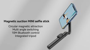 TELESIN Magnetic Bluetooth Remote Selfie Stick Tripod for Phone