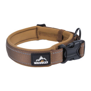 Pet Collar Soft Breathable Lining Durable Webbing Reflective Design Metal D-Ring All Dog Breeds