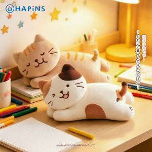 HAPiNS | Cute Plush Stuffed Toy Cat Sleeping Pillow
