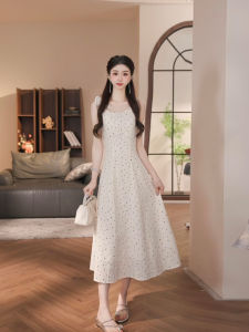 DENGLIULIU | French Elegant Slim Waist Big Skirt Dress