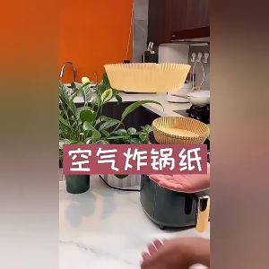 50PCS Air Fryer Disposable Baking Papers NonStick Round Parchment Paper Liners Kertas Air Fryer 空气炸锅油纸 烘焙紙