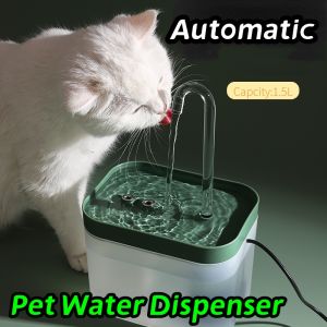 Automatic Pet Dog Cat Water Dispenser Fountain Pet Dog Cat Water Loop Mute Pump Smart Pet Bowl