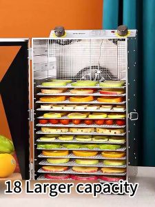 Lecon New fruit dryer large capacity Household fruit dryer fruit and vegetable soluble bean food air dryer bacon mango 6-18 layers
