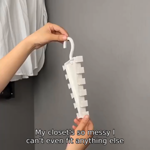JS SHOP V-Shaped Hanging Rack 12 Hook Closet Hanger Space-Saving Triangular Hook Rack Easy Installation V-Shape Hooks