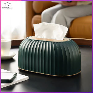 HKStorage Nordic Striped Tissue Box Holder High Quality Toilet Paper Box Table Napkin Holder Car Tissue Paper Dispenser Home Decoration