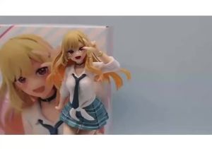 Bandai | 18cm My Dress-Up Darling Anime Figure Black Maid Outfit Kitagawa Marin Action Figure Shizuku Kuroe Figurine Collection Model Toy