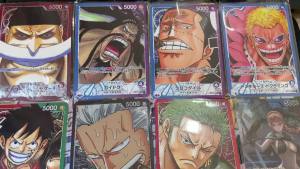 Japanese Version One Piece Metal Card OPCG Collection Big Head Luffy Anime Character Carte for Children Gift Toys